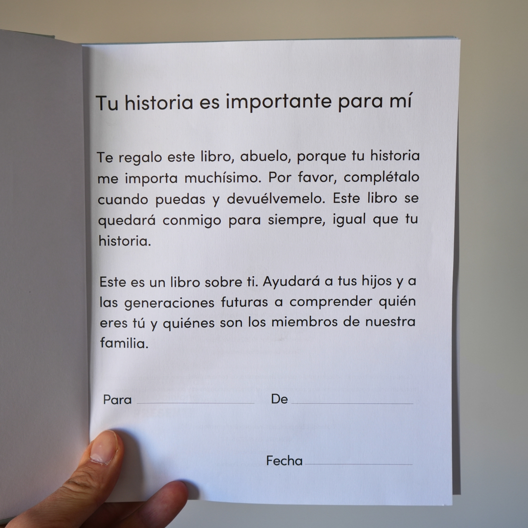 ABUELO quiero conocer tu historia - un libro para generaciones
