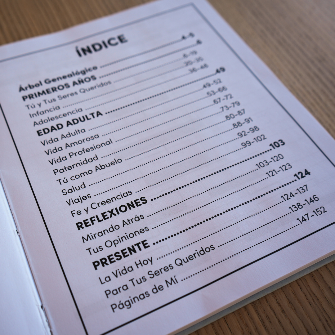 ABUELO quiero conocer tu historia - un libro para generaciones