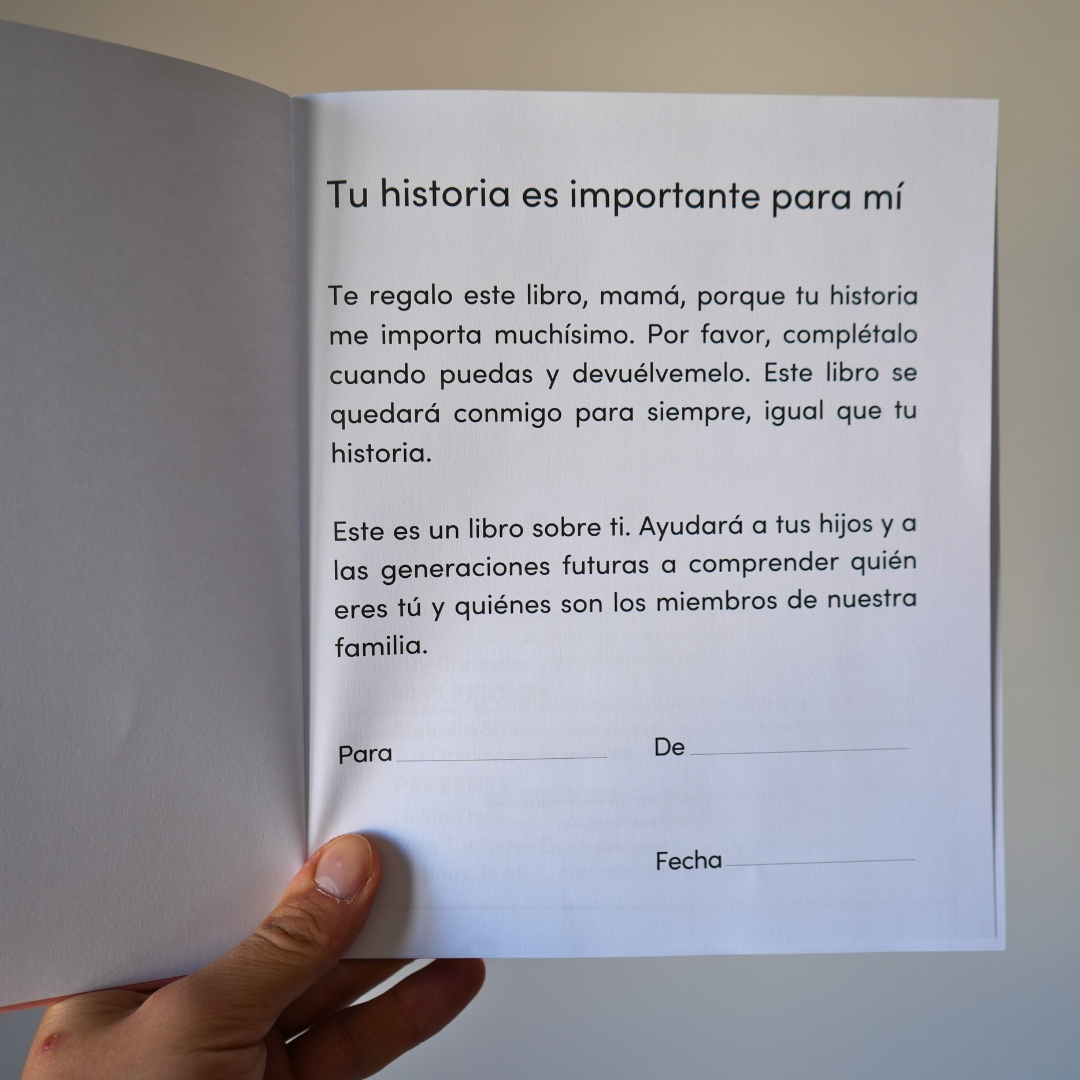 Mamá quiero conocer tu historia - un libro para generaciones