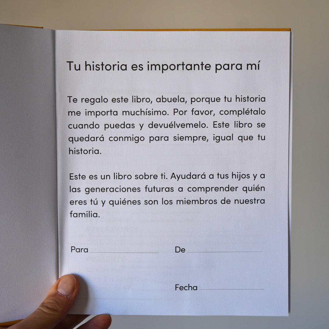 ABUELA quiero conocer tu historia - un libro para generaciones