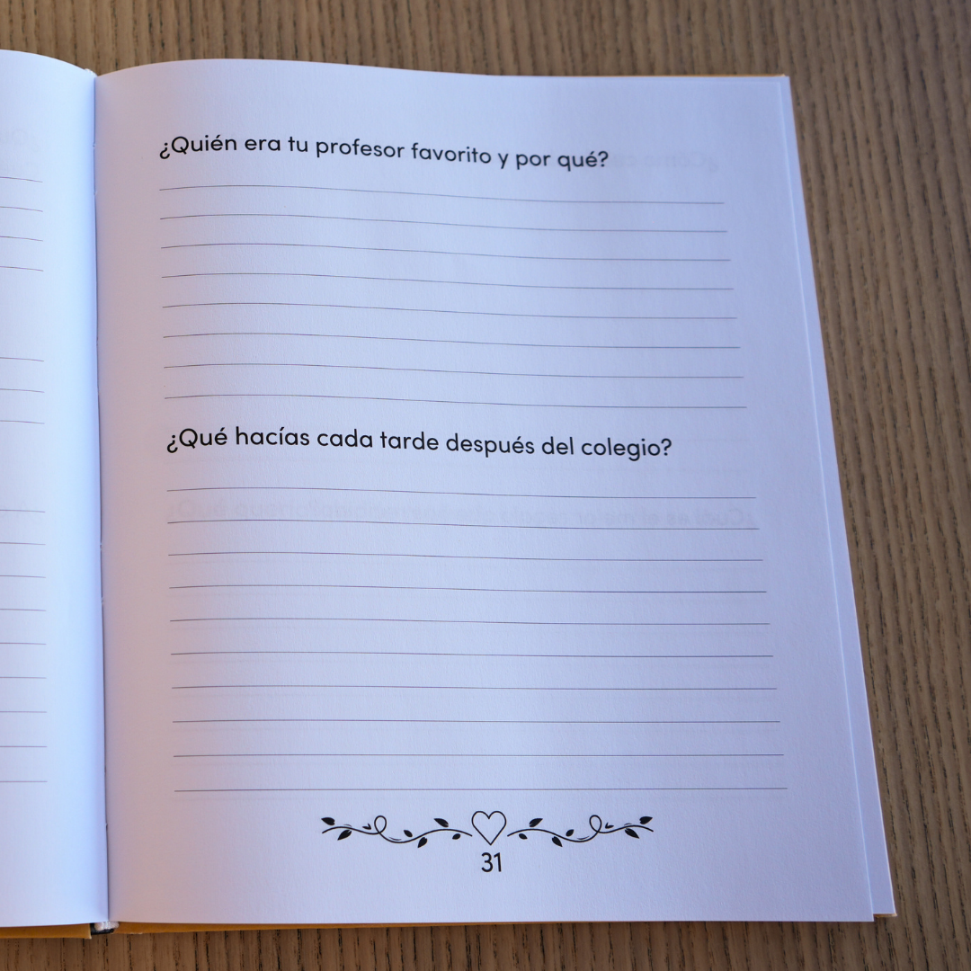 ABUELA quiero conocer tu historia - un libro para generaciones
